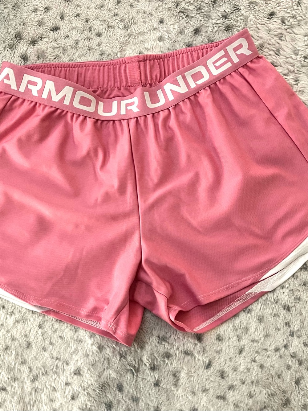 Under Armour Tech Up Pink Women's Athletic Shorts